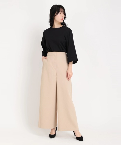 STRAWBERRY-FIELDS（ストロベリーフィールズ）の「ｱｼﾞｬｽﾄﾜｲﾄﾞﾊﾟﾝﾂ（その他パンツ・レディース・オフホワイト/ブラック/カーキ/ピンクベージュ・2/1）」の12枚目の写真