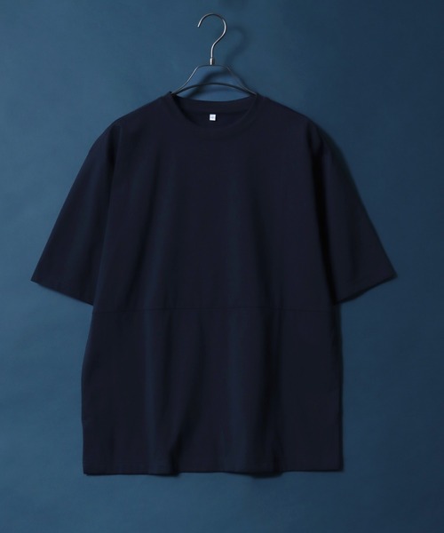 ANPAS（アンパス）の「Plain Color T-Shirt with Pocket/ポケット付き 無地 Ｔシャツ 半袖 メンズ レディース 速乾 UVカット（Tシャツ/カットソー・メンズ・スミクロ/ネイビー/ライトグレー/サックスブルー・M/L/LL）」の3枚目の写真