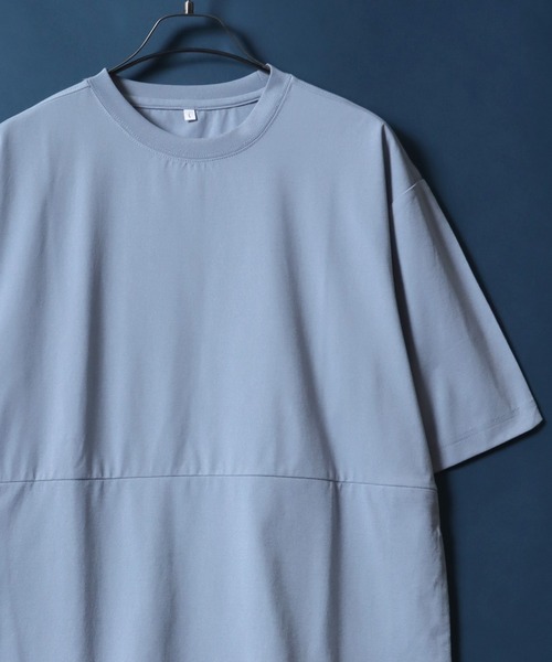 ANPAS（アンパス）の「Plain Color T-Shirt with Pocket/ポケット付き 無地 Ｔシャツ 半袖 メンズ レディース 速乾 UVカット（Tシャツ/カットソー・メンズ・スミクロ/ネイビー/ライトグレー/サックスブルー・M/L/LL）」の4枚目の写真