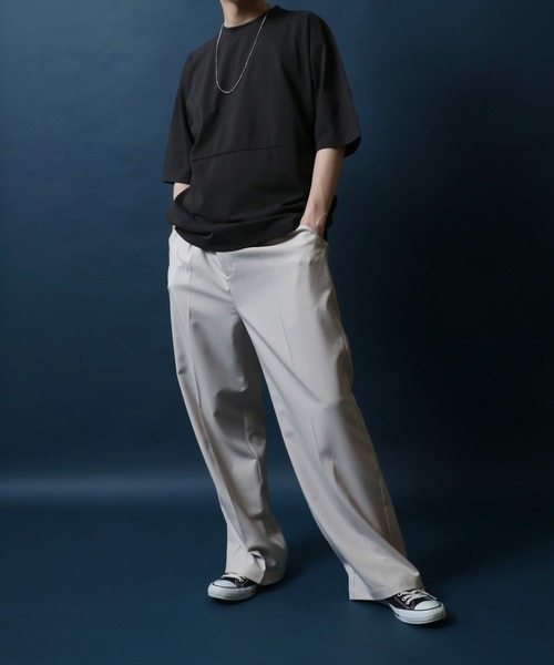 ANPAS（アンパス）の「Plain Color T-Shirt with Pocket/ポケット付き 無地 Ｔシャツ 半袖 メンズ レディース 速乾 UVカット（Tシャツ/カットソー・メンズ・スミクロ/ネイビー/ライトグレー/サックスブルー・M/L/LL）」の16枚目の写真