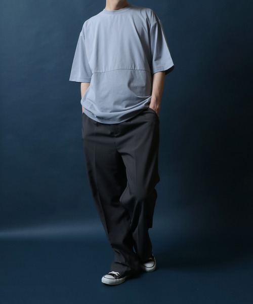 ANPAS（アンパス）の「Plain Color T-Shirt with Pocket/ポケット付き 無地 Ｔシャツ 半袖 メンズ レディース 速乾 UVカット（Tシャツ/カットソー・メンズ・スミクロ/ネイビー/ライトグレー/サックスブルー・M/L/LL）」の8枚目の写真