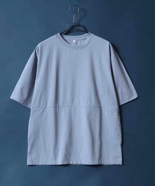 ANPAS（アンパス）の「Plain Color T-Shirt with Pocket/ポケット付き 無地 Ｔシャツ 半袖 メンズ レディース 速乾 UVカット（Tシャツ/カットソー・メンズ・スミクロ/ネイビー/ライトグレー/サックスブルー・M/L/LL）」の20枚目の写真