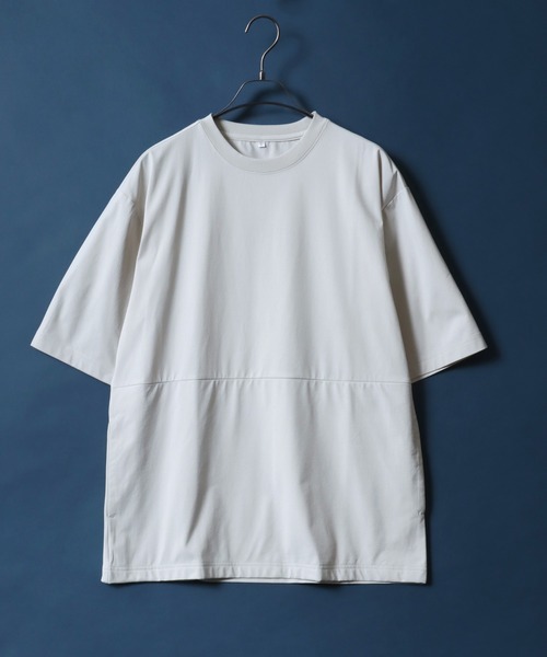 ANPAS（アンパス）の「Plain Color T-Shirt with Pocket/ポケット付き 無地 Ｔシャツ 半袖 メンズ レディース 速乾 UVカット（Tシャツ/カットソー・メンズ・スミクロ/ネイビー/ライトグレー/サックスブルー・M/L/LL）」の19枚目の写真