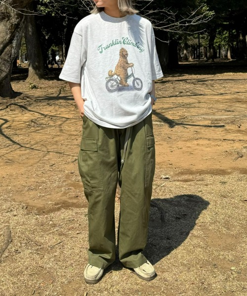 Franklin Climbing（フランクリンクライミング）の「【Franklin Climbing】ラブラドゥードル＆e-bike半袖Tee（Tシャツ/カットソー・メンズ・ブラック/ライトグレー/ホワイト/ネイビー・X-LARGE/LARGE/MEDIUM）」の21枚目の写真