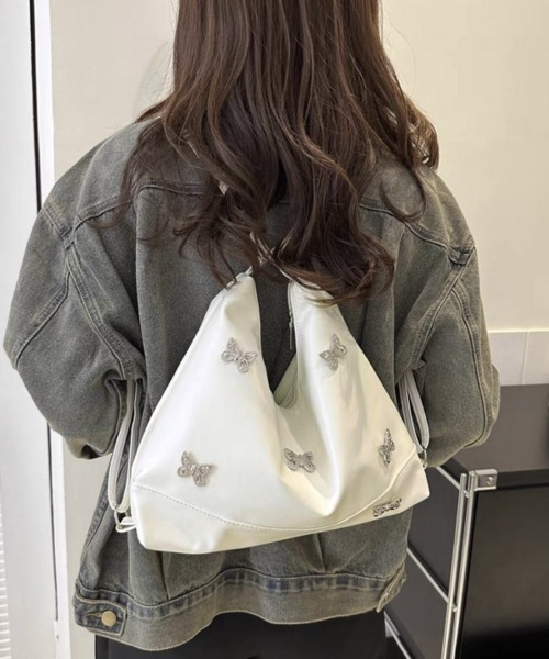 Miniministore(ミニミニストア)の「ショルダーバッグ リュック 3way韓国(ショルダーバッグ・レディース・ブラウン/ブラック/オフホワイト/シルバー・FREE)」の21枚目の写真