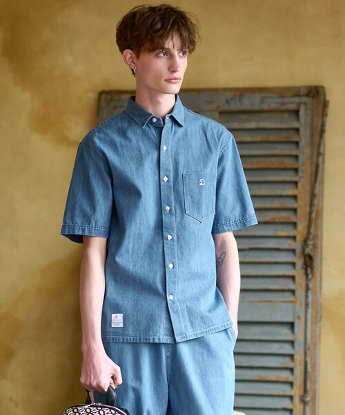 DRESSTERIOR(ドレステリア)の「◆【セットアップ可】【ロングセラー】ライトデニムシャツ(シャツ/ブラウス・メンズ・ブルー/ネイビー・90/91/92/94)」の9枚目の写真