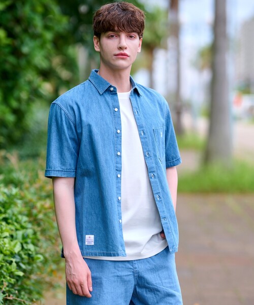 DRESSTERIOR(ドレステリア)の「◆【セットアップ可】【ロングセラー】ライトデニムシャツ(シャツ/ブラウス・メンズ・ブルー/ネイビー・90/91/92/94)」の10枚目の写真