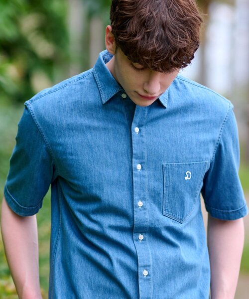 DRESSTERIOR(ドレステリア)の「◆【セットアップ可】【ロングセラー】ライトデニムシャツ(シャツ/ブラウス・メンズ・ブルー/ネイビー・90/91/92/94)」の14枚目の写真