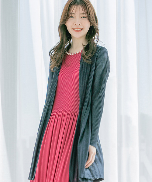 Jayro(ジャイロ)の「プリーツトッパー(カーディガン/ボレロ・レディース・ブラック/ネイビー/ベージュ/ピンク/ホワイト・FREE)」の5枚目の写真