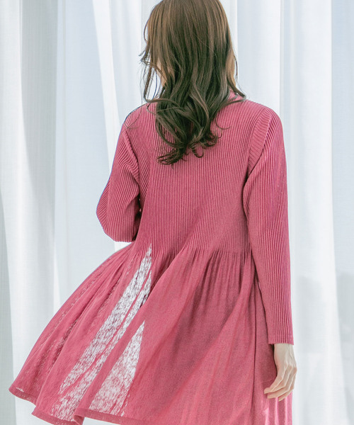 Jayro(ジャイロ)の「プリーツトッパー(カーディガン/ボレロ・レディース・ブラック/ネイビー/ベージュ/ピンク/ホワイト・FREE)」の17枚目の写真