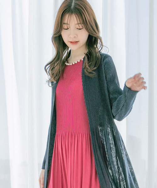 Jayro(ジャイロ)の「プリーツトッパー(カーディガン/ボレロ・レディース・ブラック/ネイビー/ベージュ/ピンク/ホワイト・FREE)」の21枚目の写真