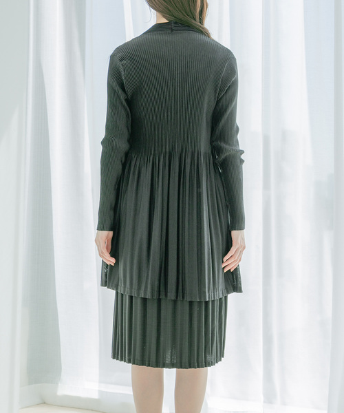 Jayro(ジャイロ)の「プリーツトッパー(カーディガン/ボレロ・レディース・ブラック/ネイビー/ベージュ/ピンク/ホワイト・FREE)」の13枚目の写真