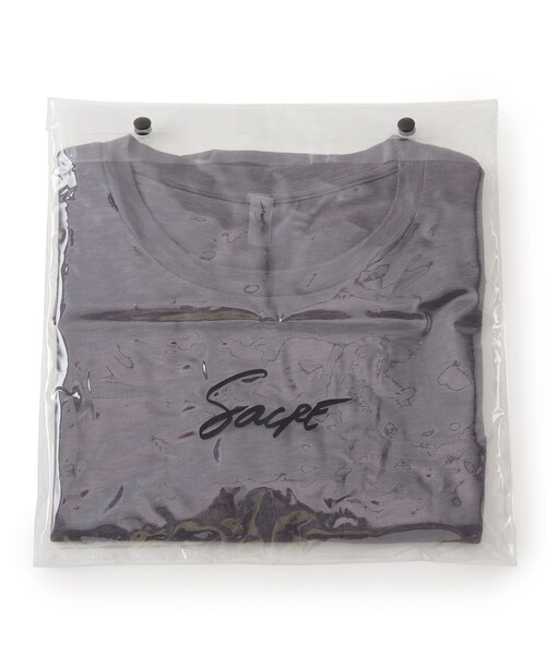 GALLEST(ギャレスト)の「Sacre ワンマイルTシャツ(Tシャツ/カットソー・レディース・チャコールグレー/ホワイト/ブラック・38)」の12枚目の写真