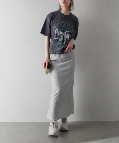 SpRay(スプレイ)の「ハート転写 Tシャツ(Tシャツ/カットソー・レディース・ホワイト/アイボリー/チャコールグレー・FREE)」の11枚目の写真