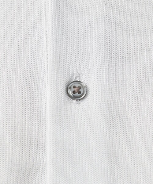 green label relaxing（グリーンレーベルリラクシング）の「DUADRY CLEAN バーズアイ カッタウェイ ポロシャツ -吸水速乾・抗菌-（ポロシャツ・メンズ・ライトグレー/ダークグレー/ロイヤルブルー/ネイビー・S/M/L/XL）」の15枚目の写真