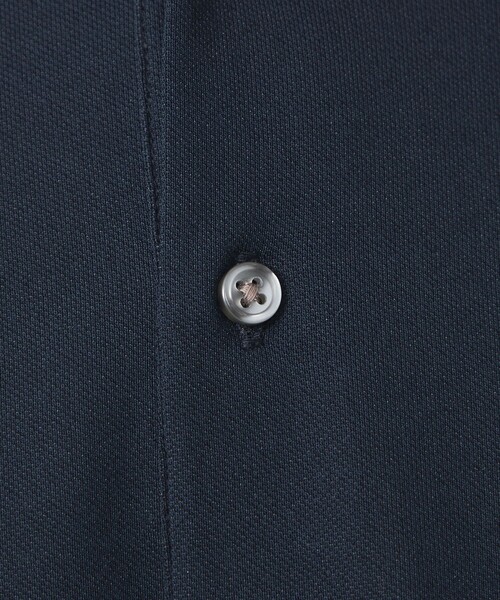 green label relaxing（グリーンレーベルリラクシング）の「DUADRY CLEAN バーズアイ カッタウェイ ポロシャツ -吸水速乾・抗菌-（ポロシャツ・メンズ・ライトグレー/ダークグレー/ロイヤルブルー/ネイビー・S/M/L/XL）」の18枚目の写真