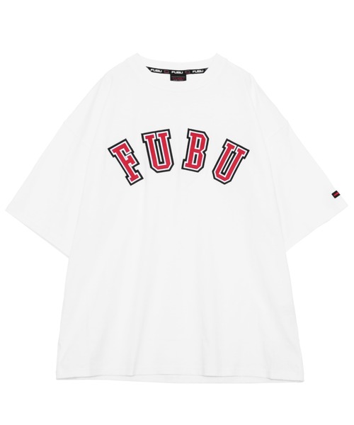 FUBU（ フブ）の「FUBU フブ ブランド カレッジ ロゴ ワッペン 刺繍 アメカジ 半袖 Tシャツ ティーシャツ（Tシャツ/カットソー・メンズ・グリーン/ホワイト/ブラック/パープル・L/M/XXL/XL）」の8枚目の写真