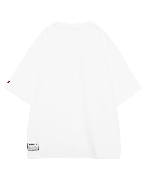 FUBU（ フブ）の「FUBU フブ ブランド カレッジ ロゴ ワッペン 刺繍 アメカジ 半袖 Tシャツ ティーシャツ（Tシャツ/カットソー・メンズ・グリーン/ホワイト/ブラック/パープル・L/M/XXL/XL）」の9枚目の写真