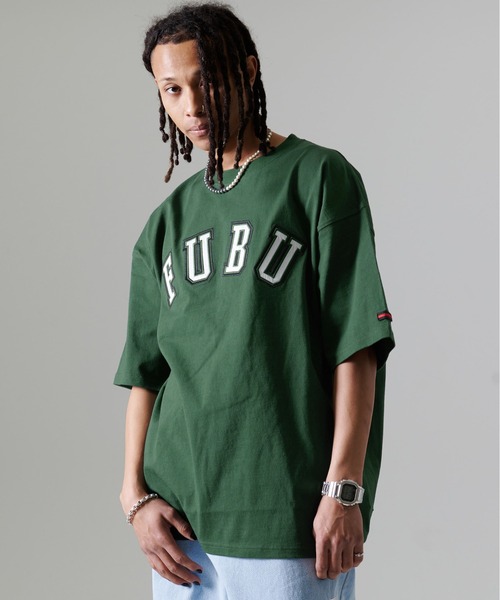 FUBU（ フブ）の「FUBU フブ ブランド カレッジ ロゴ ワッペン 刺繍 アメカジ 半袖 Tシャツ ティーシャツ（Tシャツ/カットソー・メンズ・グリーン/ホワイト/ブラック/パープル・L/M/XXL/XL）」の17枚目の写真