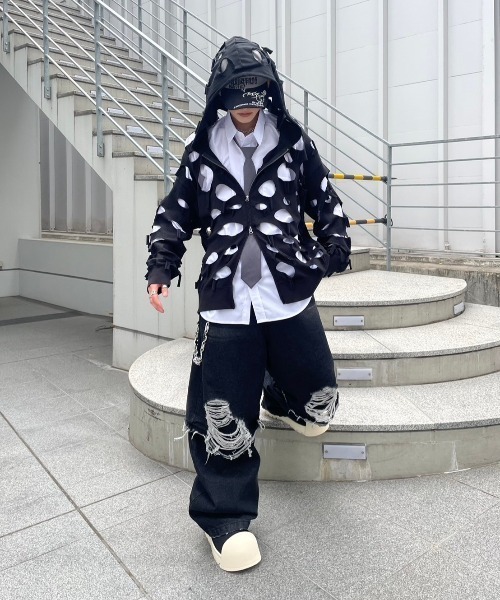 XU（エックスユー）の「ストリートファッション XU エックスユー oversized shirt 長袖シャツ 長袖トップス オーバーサイズ ベーシックシャツ 韓国ファッション 韓国ストリート（シャツ/ブラウス・メンズ・ホワイト・M）」の9枚目の写真