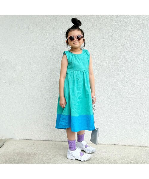 BREEZE(ブリーズ)の「ボーダータンクトップ(タンクトップ・キッズ・ブラック/ピンク/レインボー・80/90/100/110/120/130/140)」の4枚目の写真