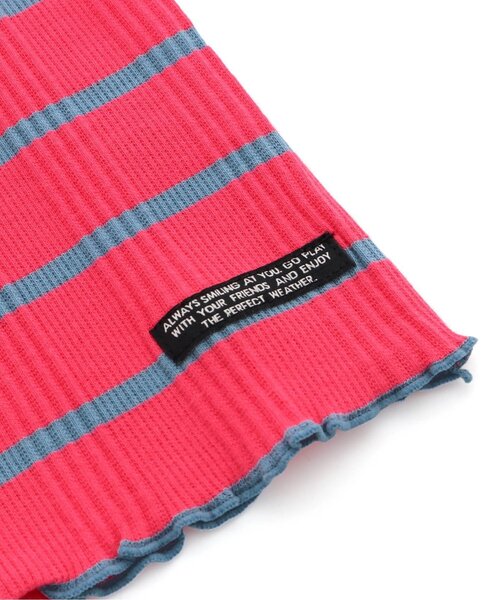 BREEZE(ブリーズ)の「ボーダータンクトップ(タンクトップ・キッズ・ブラック/ピンク/レインボー・80/90/100/110/120/130/140)」の11枚目の写真