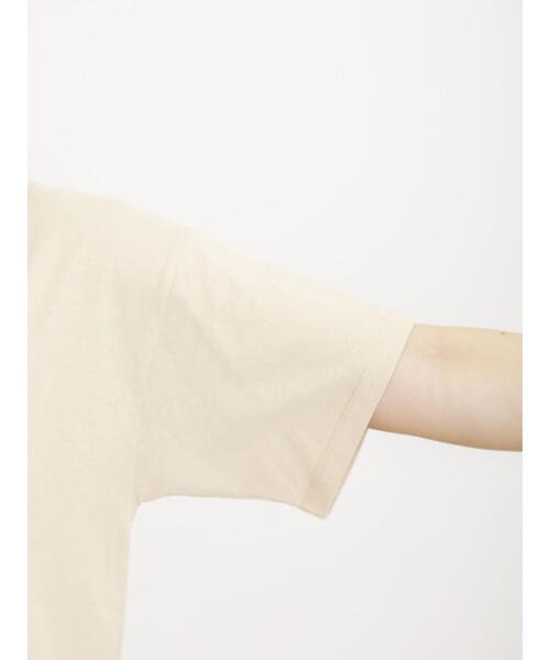 Samansa Mos2（サマンサ モスモス）の「箔プリントアソートTシャツ（Tシャツ/カットソー・レディース・オフホワイト/チャコールグレー/パープル/ベージュ・F）」の16枚目の写真