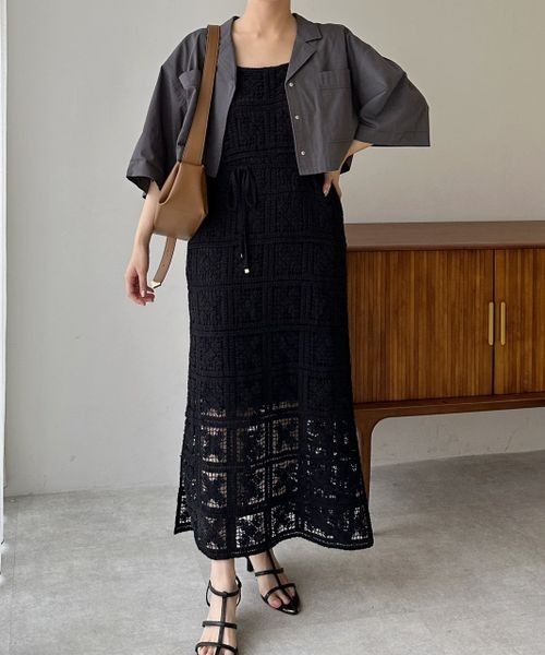 mysty woman（ミスティウーマン）の「ミリタリーショートライトジャケット　120665（ミリタリージャケット・レディース・カーキ/チャコールグレー/ベージュ・FREE）」の8枚目の写真