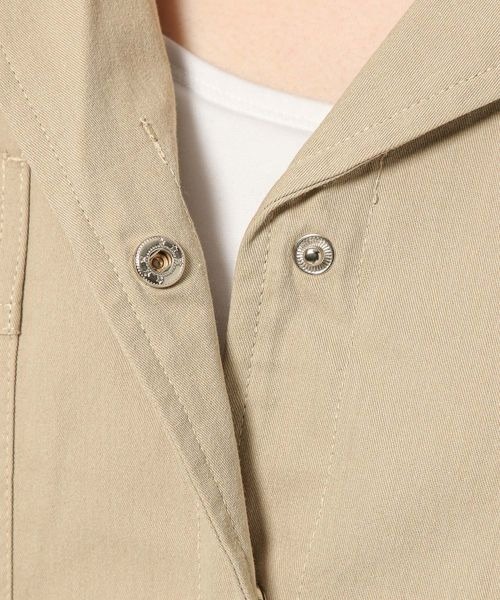 mysty woman（ミスティウーマン）の「ミリタリーショートライトジャケット　120665（ミリタリージャケット・レディース・カーキ/チャコールグレー/ベージュ・FREE）」の20枚目の写真