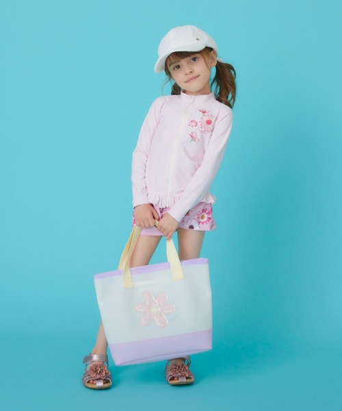 HAKKA KIDS（ハッカキッズ）の「[水着･スイム]スパンコール入りアップリケ プールバッグ（トートバッグ・キッズ・パープル/ブルー・FREE）」の9枚目の写真