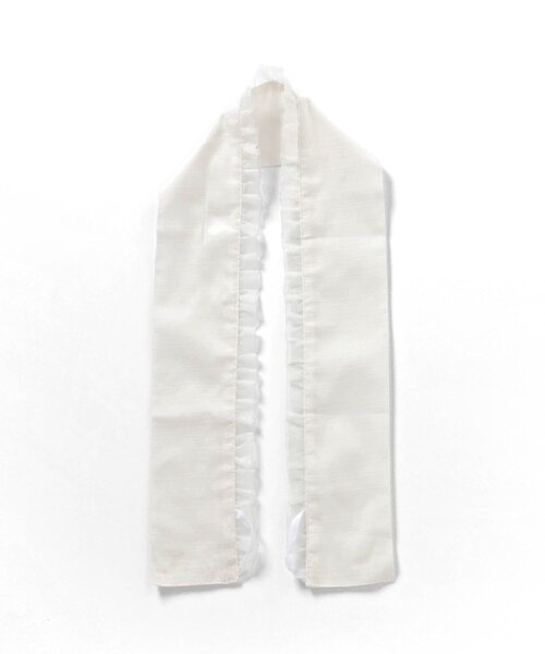 apres les cours（アプレレクール）の「オーガンジーフリルつけ襟_アプレのはんなり浴衣&甚平（和装小物・キッズ・アイボリー・150/130/110）」の2枚目の写真