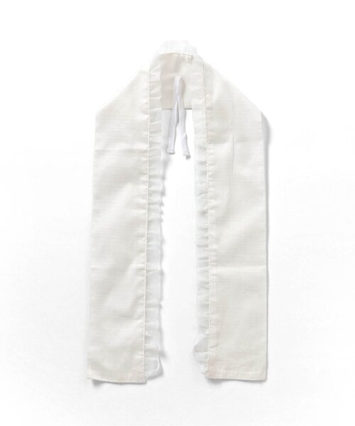 apres les cours（アプレレクール）の「オーガンジーフリルつけ襟_アプレのはんなり浴衣&甚平（和装小物・キッズ・アイボリー・150/130/110）」の3枚目の写真