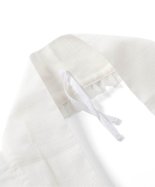 apres les cours（アプレレクール）の「オーガンジーフリルつけ襟_アプレのはんなり浴衣&甚平（和装小物・キッズ・アイボリー・150/130/110）」の4枚目の写真