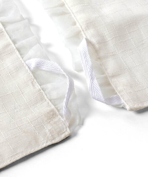 apres les cours（アプレレクール）の「オーガンジーフリルつけ襟_アプレのはんなり浴衣&甚平（和装小物・キッズ・アイボリー・150/130/110）」の6枚目の写真