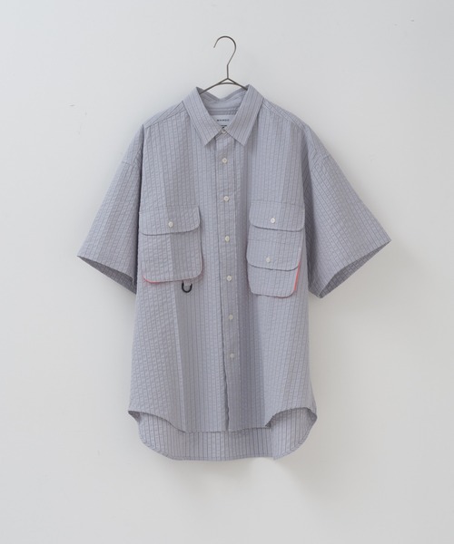 WHIMSIC(ウィムジック)の「【UNISEX】ショートスリーブフィッシングシャツ(シャツ/ブラウス・メンズ・グリーン/ブルー/グレー・FREE)」の22枚目の写真