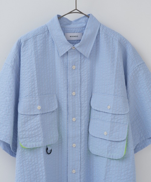 WHIMSIC(ウィムジック)の「【UNISEX】ショートスリーブフィッシングシャツ(シャツ/ブラウス・メンズ・グリーン/ブルー/グレー・FREE)」の15枚目の写真