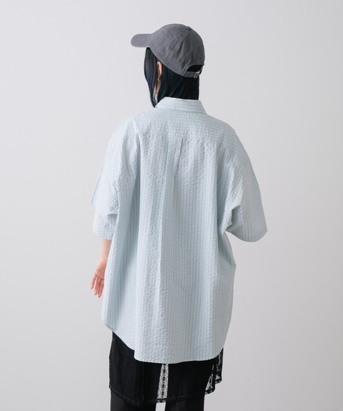 WHIMSIC(ウィムジック)の「【UNISEX】ショートスリーブフィッシングシャツ(シャツ/ブラウス・メンズ・グリーン/ブルー/グレー・FREE)」の8枚目の写真