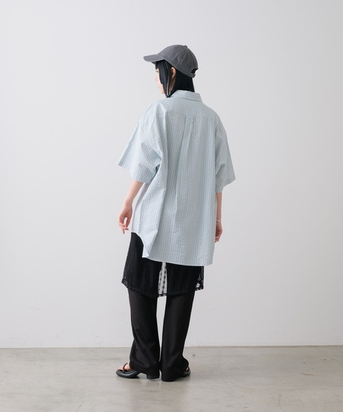 WHIMSIC(ウィムジック)の「【UNISEX】ショートスリーブフィッシングシャツ(シャツ/ブラウス・メンズ・グリーン/ブルー/グレー・FREE)」の11枚目の写真