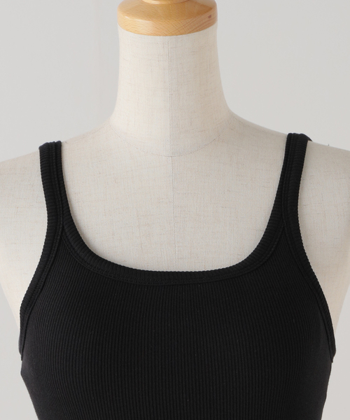 SLOBE IENA（スローブイエナ）の「PALM/パーム SLOBE別注 2SETキャミソール（キャミソール・レディース・ブラック/ベージュ・FREE）」の10枚目の写真