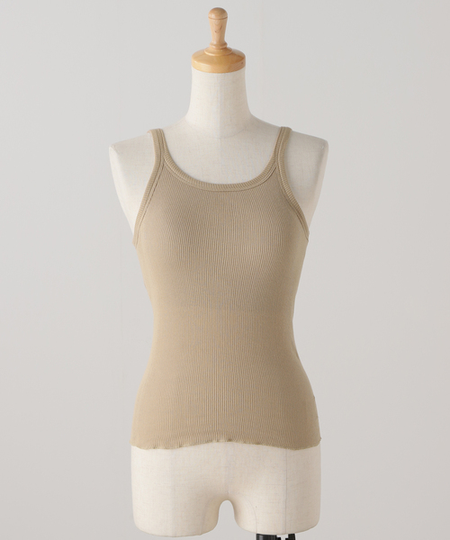 SLOBE IENA（スローブイエナ）の「PALM/パーム SLOBE別注 2SETキャミソール（キャミソール・レディース・ブラック/ベージュ・FREE）」の20枚目の写真