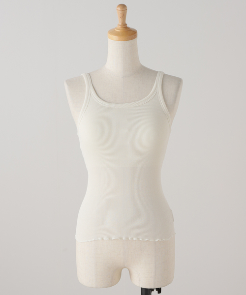 SLOBE IENA（スローブイエナ）の「PALM/パーム SLOBE別注 2SETキャミソール（キャミソール・レディース・ブラック/ベージュ・FREE）」の22枚目の写真