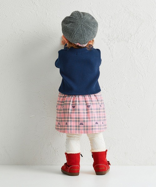 MIKI HOUSE（ミキハウス）の「ケーブル織り柄タイツ（タイツ/ストッキング・キッズ・ホワイト/ネイビー・100cm/130cm/80ｃｍ/90cm/120cm/110cm）」の9枚目の写真