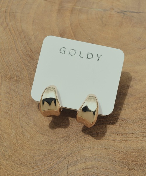 ニュアンス ドロップ フープ イヤリング（イヤリング）｜GOLDY