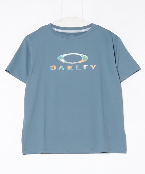 OAKLEY（オークリー）の「オークリー  RADIANT TECH COLD BTNC TEE 7.0（Tシャツ/カットソー・レディース・ブルーグレー/ホワイト・S/M/L/XL）」の2枚目の写真