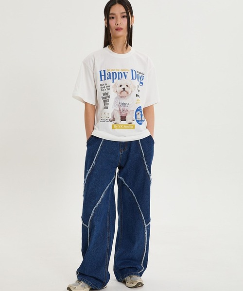 セール】【UNISEX】Wai Kei／マルチーズマガジンT（Tシャツ
