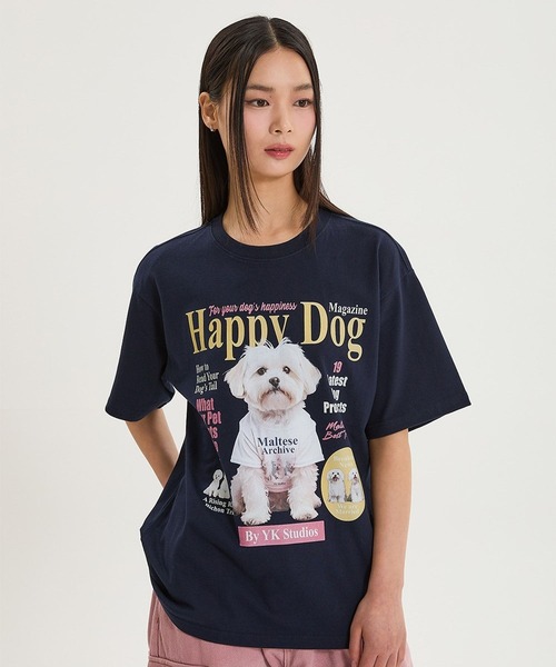WaiKei(ワイケイ)の「【UNISEX】Wai Kei/マルチーズマガジンT(Tシャツ/カットソー・メンズ・ネイビー/ホワイト/ブラック・LARGE/MEDIUM)」の5枚目の写真