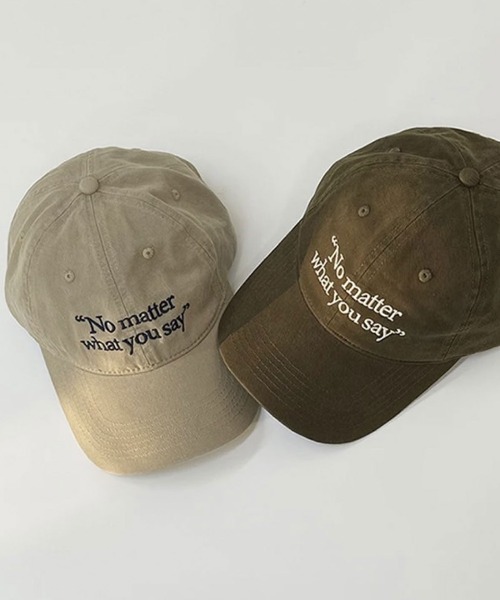 ammy.(エイミードット)の「【 ammy. / エイミードット 】 刺繍 英字 ロゴ キャップ(キャップ・レディース・ネイビー/ベージュ/レッド/ブラウン/グレー/ブラック・FREE)」の5枚目の写真