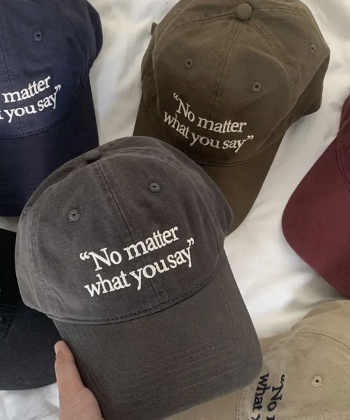 ammy.(エイミードット)の「【 ammy. / エイミードット 】 刺繍 英字 ロゴ キャップ(キャップ・レディース・ネイビー/ベージュ/レッド/ブラウン/グレー/ブラック・FREE)」の3枚目の写真