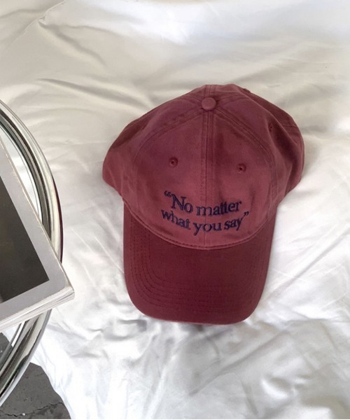 ammy.(エイミードット)の「【 ammy. / エイミードット 】 刺繍 英字 ロゴ キャップ(キャップ・レディース・ネイビー/ベージュ/レッド/ブラウン/グレー/ブラック・FREE)」の6枚目の写真