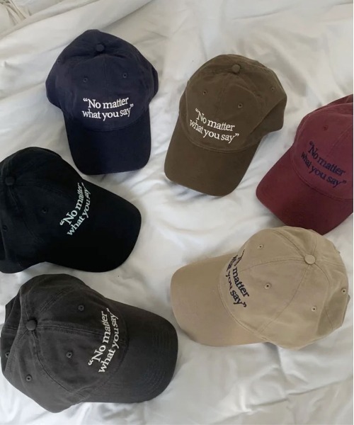 ammy.(エイミードット)の「【 ammy. / エイミードット 】 刺繍 英字 ロゴ キャップ(キャップ・レディース・ネイビー/ベージュ/レッド/ブラウン/グレー/ブラック・FREE)」の2枚目の写真